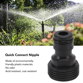 10 Pcs Plastic Tap Connector, for Garden Hose, G3/4 Male Thread Quick Connect Adapters, Easy Installation, for Power Washers, Campers, Courtyard Irrigation, Garden and Tree Soakers