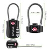 GIVERARE 4 Pack TSA Approved Luggage Locks, Combination Travel Cable