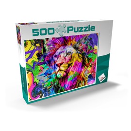 MyPuzzle Fantastic Lion Premium 500 Piece Puzzle - MyPuzzle Special Collection by ilsespiel