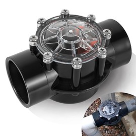 Pool Check Valve Replaces for Jandy 7305 valve, 2” to 2 1/2”, Prevents Water Backflow for Pool & Spa Systems, Clear Cover for Easy Inspection