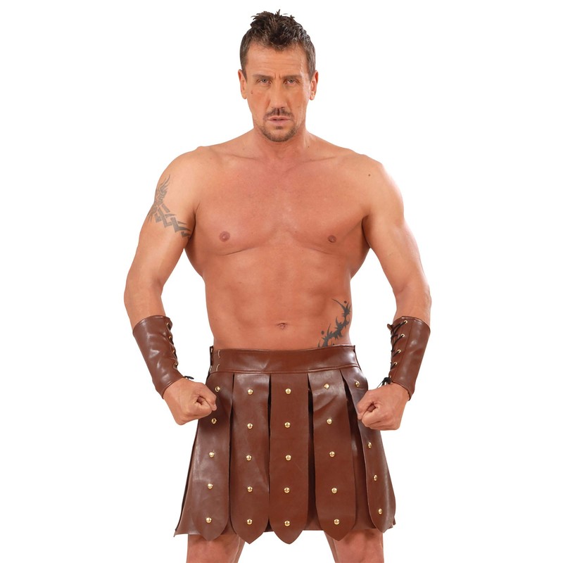 Gladiator Skirt/Armbands Accessory for Fancy Dress