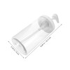 FRCOLOR Plastic Pump Bottle Dispenser Refillable Wide Mouth Jar Style