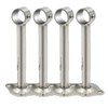 Mdurian 4 pieces curtain rod bracket, stainless steel wall bracket,