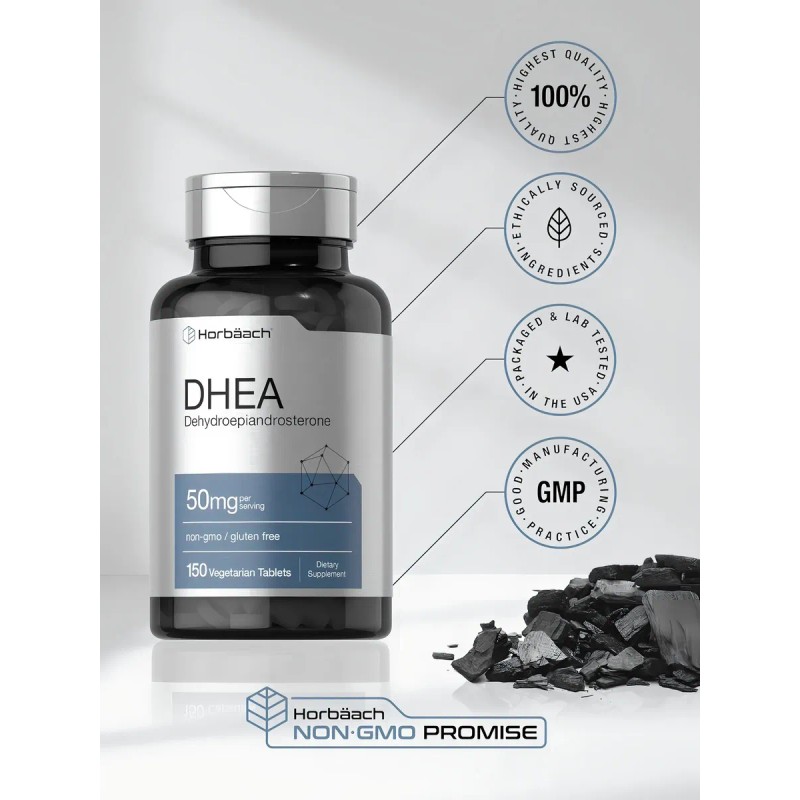 Dhea Apoyo Hormonal 150 Tabletas Horbaach Sabor Sin Sabor