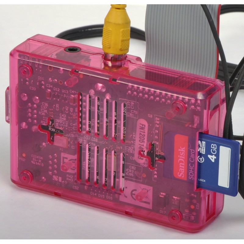 Pink Model B (open) SB Components Raspberry Pi Case