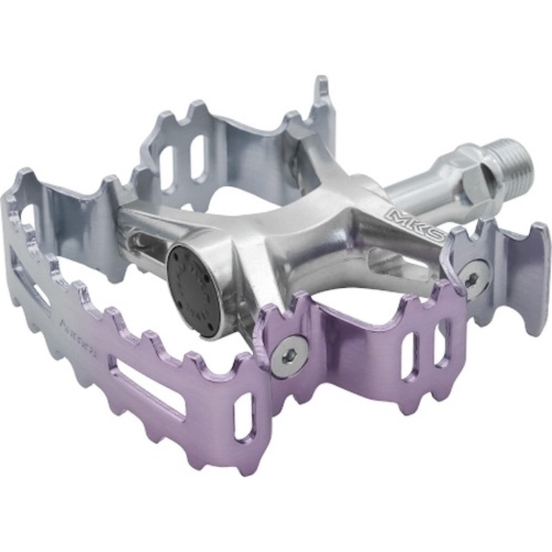 Mikashima Aurora Purple/Silver Pedal Right Set