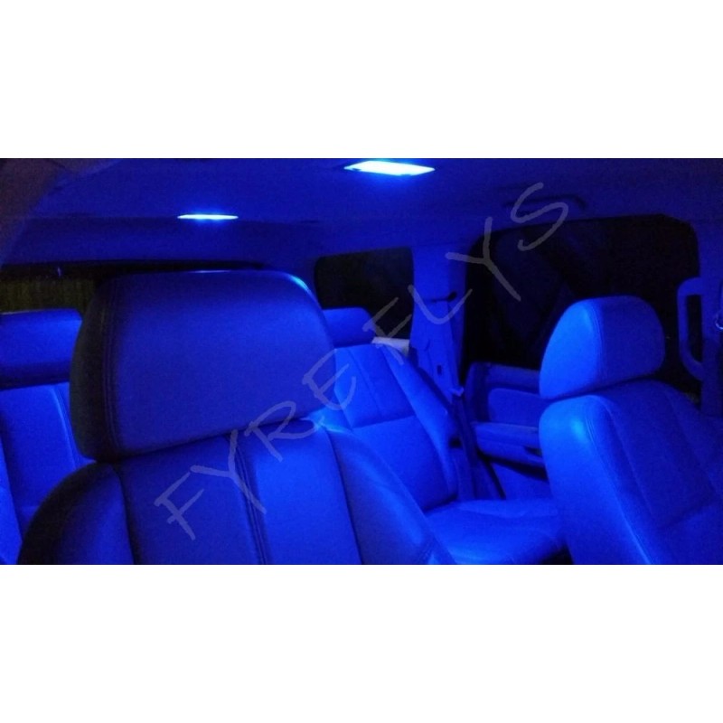 FYRE FLYS 10x Blue LED lights interior package kit for