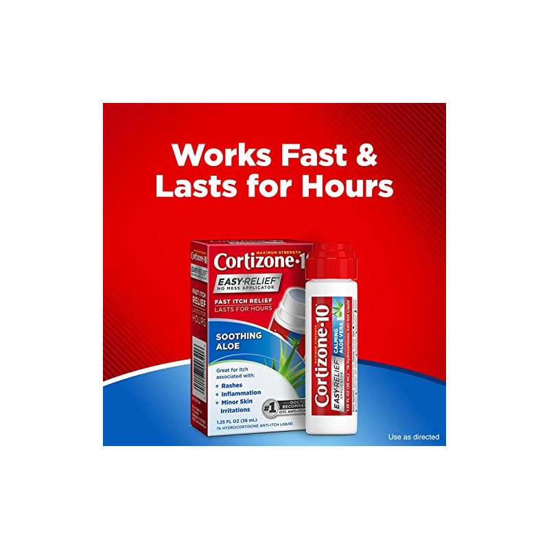 Cortizone-10 Easy Relief Applicator Anti-Itch Liquid 1.25 oz