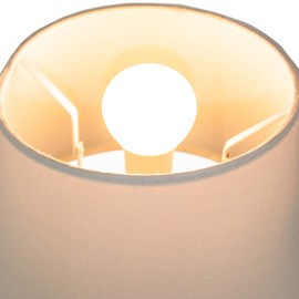 Classic 10 Inch Cream Linen Fabric Drum Table/Pendant Lamp Shade 60w Maximum by Happy Homewares