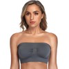 ANGOOL Bandeau Bra Seamless Non Padded Strapless Bra Tube Style