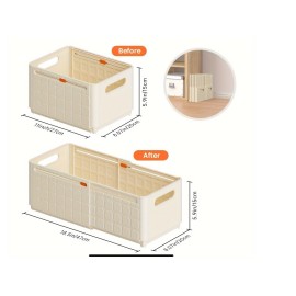 3Pcs Retractable Adjustable Expandable Storage Box, Plastic Organizer, Pull-out