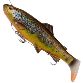 Savage Gear 4D Line Thru Rattle Trout 27.5 cm Rubber Fish Design: Sinking, Weight/Colour: 258 g/Brown Trout UV