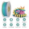 Kingroon 3D Printer Filament Matte Rainbow PLA Filament 1.75mm 3D