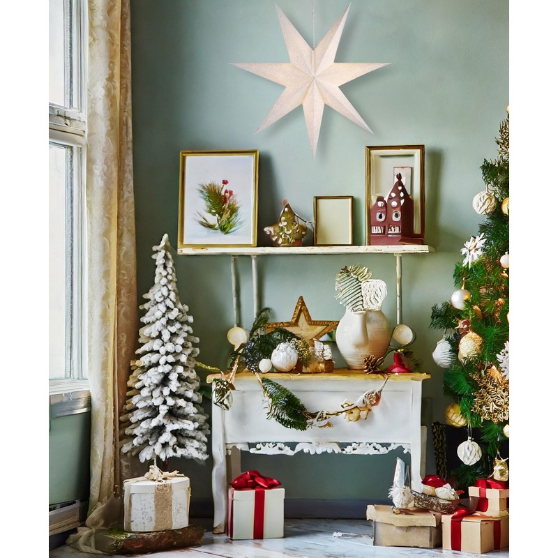 BRUBAKER 60 cm Christmas Star for Indoor Use - Advent
