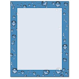 Drip Drops Letterhead Laser & Inkjet Printer Paper (100 Sheets)