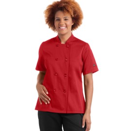 On The Line by ChefUniforms.com Women's Classic Chef Coat (True Red, M)