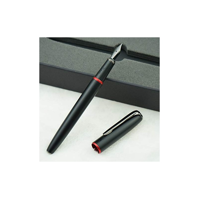 Picasso 916 - Pluma estilográfica con anillo rojo y negro