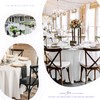 Showgeous Tablecloth White Round Tablecloth 228 cm Polyester Fabric Tablecloth