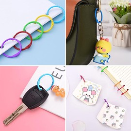 Binder Rings 25 mm, Pack of 30 Book Rings Book Binding Rings, Loose Leaf Connector Rings, Binder Rings, Index Cards Ring, Metal Books Rings, Book Rings, Anneaux de Livre Colorés