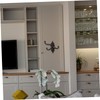 NOLITOY 2pcs Antique Iron Wall Mounted Hooks Swivel Arms Design