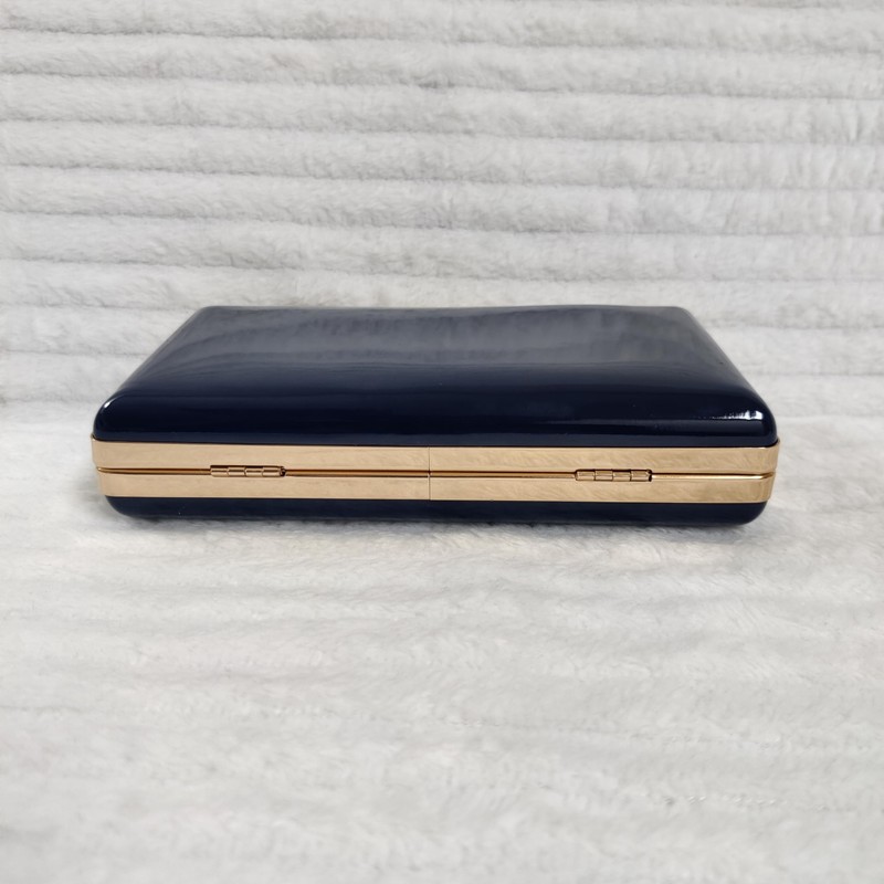 UShopUK Plain Patent Leather Hard Case Bridal Prom Wedding Evening