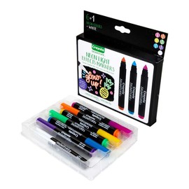 Crayola Signature Neon Markers, Light Effects, 6 Count, Gift for Teens & Adults