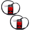 VOANZO 2PCS Warning Double Flashing Light Switch Motorbike Handlebar Switch