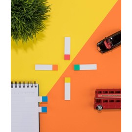 Snopake Index Tab PageMarkers 50 x 12 mm - 250 Tabs - White with Assorted Tips [Pack of 1] Ref: 13150