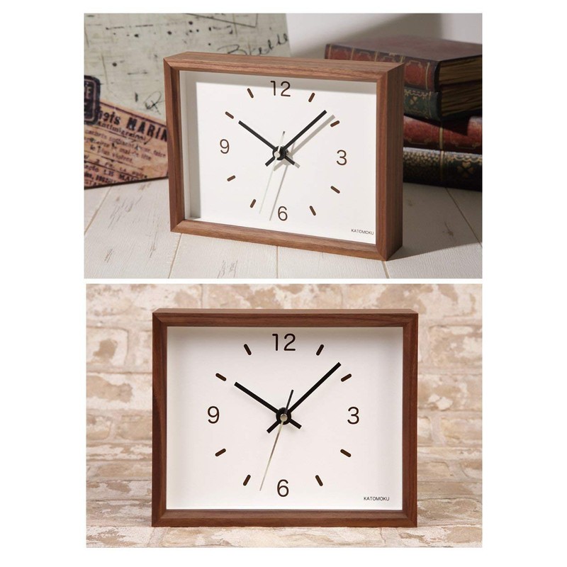 KATOMOKU Dual use clock 2 Table Clock Wall Clock Sweep