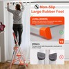 LUISLADDERS 3 Step Stool Aluminum Lightweight Step Ladder Folding Anti-Slip