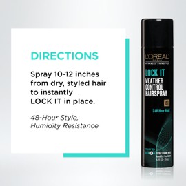 L'Oréal Paris L'Oréal Paris Advanced Hairstyle LOCK IT Weather Control Hairspray, 8.25 oz. (Packaging May Vary)