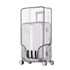 Clear Suitcase Cover - 20 22 24 26 28 30 Inch Suitcase Covers - PVC Waterproof Luggage Cover - Top and Side Handle Gap Suitcase Protector (28 Inch)