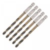 sourcing map 5 Pcs High Speed Steel Hex Shank Twist
