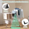 Giantex Clothes Drying Rack, 2-Layer Stainless Steel Foldable Laundry Drying