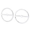Unbranded Chrome Front Speaker Trim Ring Cover For Harley Electra