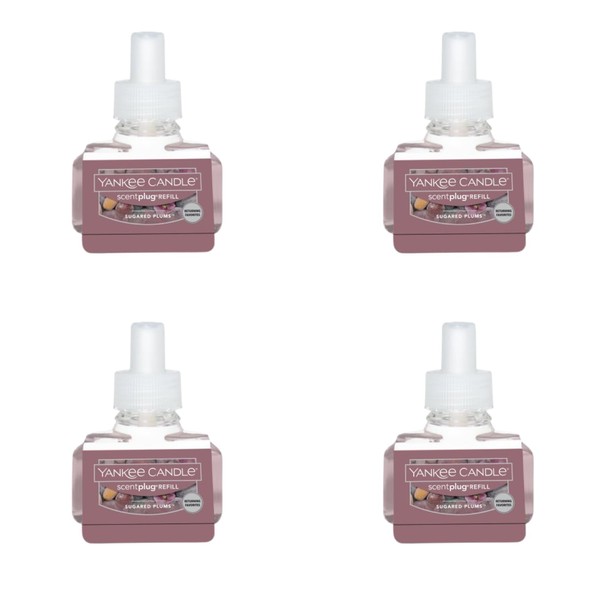 Yankee Candle Scent Plug Refill, Sugared Plums (Pack of 4)
