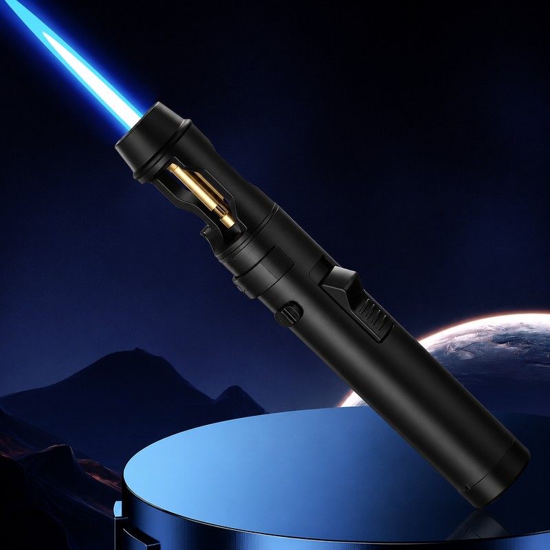 Refillable Butane Torch for Cooking – Adjustable Jet Flame with