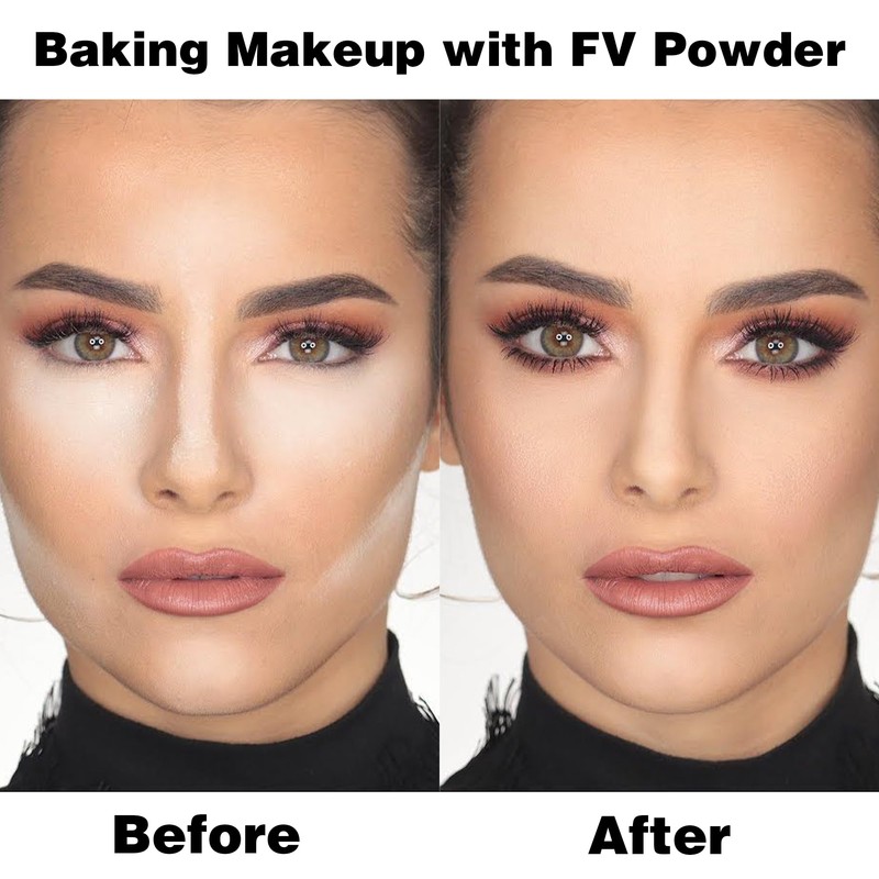FV Matte Finish Translucent Loose Face Powder, Long-Lasting Lightweight Setting