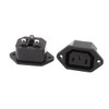sourcing map 2 Pcs IEC C13 Connector PCB Mount Female