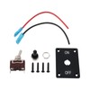 YINETTECH 1Set SPST Waterproof Momentary Toggle Switch, (ON)-Off-(ON) 12V 30A