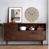 Maxspace Table Clock - 8 Inch Silent Non-Ticking Wooden Timepiece