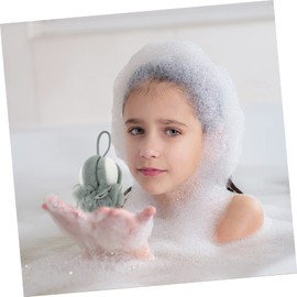Beavorty Tub Bath Flower Long Shape Body Bath Tool Foaming Shower Balls Mesh Bath Flowers