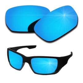 Polarized Replacement Lenses for Oakley Style Switch Sunglasses - Ice Blue Mirrored Coating