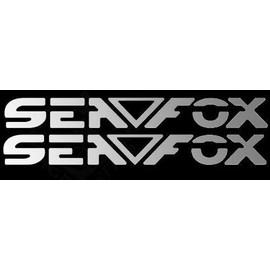 Imagnt Studio Set of 2 Boat Hull Marine Grade Decals fits Sea Fox Boats, Seafox Restoration kit, Stickers. Choose Size and Color (Silver Metallic, 26 inches)