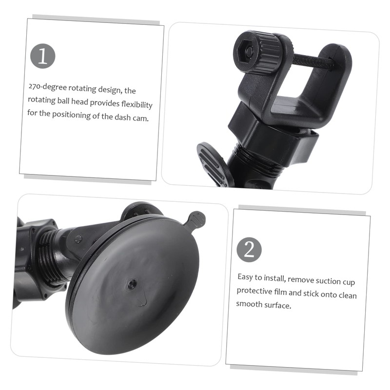 Operitacx 2 Sets of Suction Cup Holder for Dash Cam