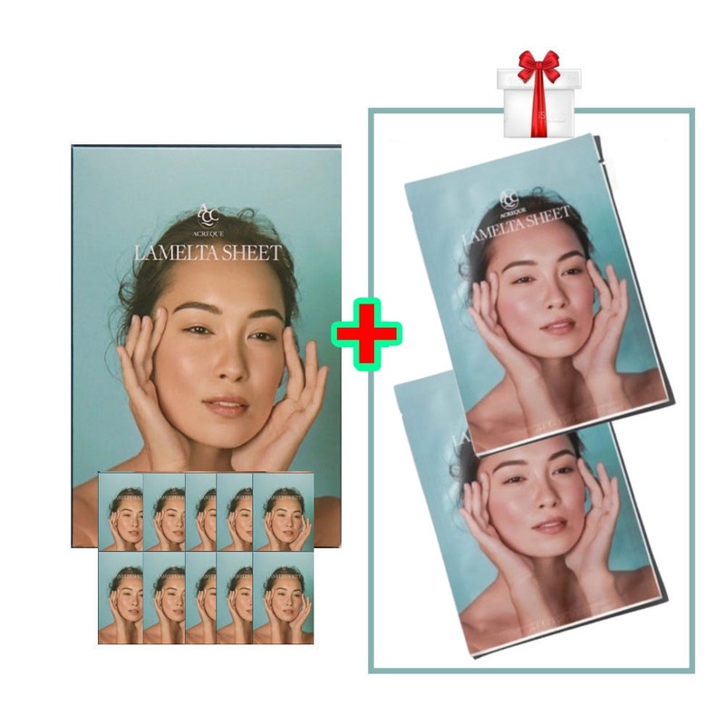 Ekrik Lamelta Sheet Ecrique Mask Pack 1box (10ea) + 2