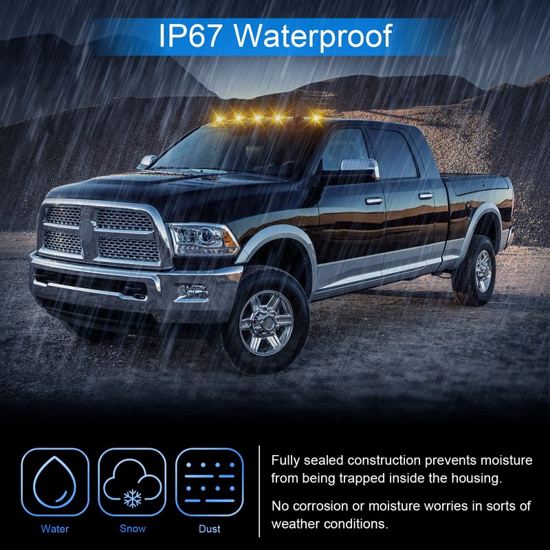 SHINEFIT LED Cab Clearance Lights Replacement for Ram 1500 2500