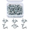oumuik 100pcs Roofing Nails Felt Clout Nails for Wood Sheds
