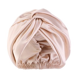 Silk Hood for Sleeping, Sleep Cap, Silk Bonnet, Super Soft Faux Silk Hair Care Night Hat, Satin Bonnet Hair Cap with Elastic Band, Suitable for Washing, Make-Up and Sports