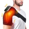 Cordless Heated Knee Massager, 2PC Heating Shoulder Support Brace Wrap
